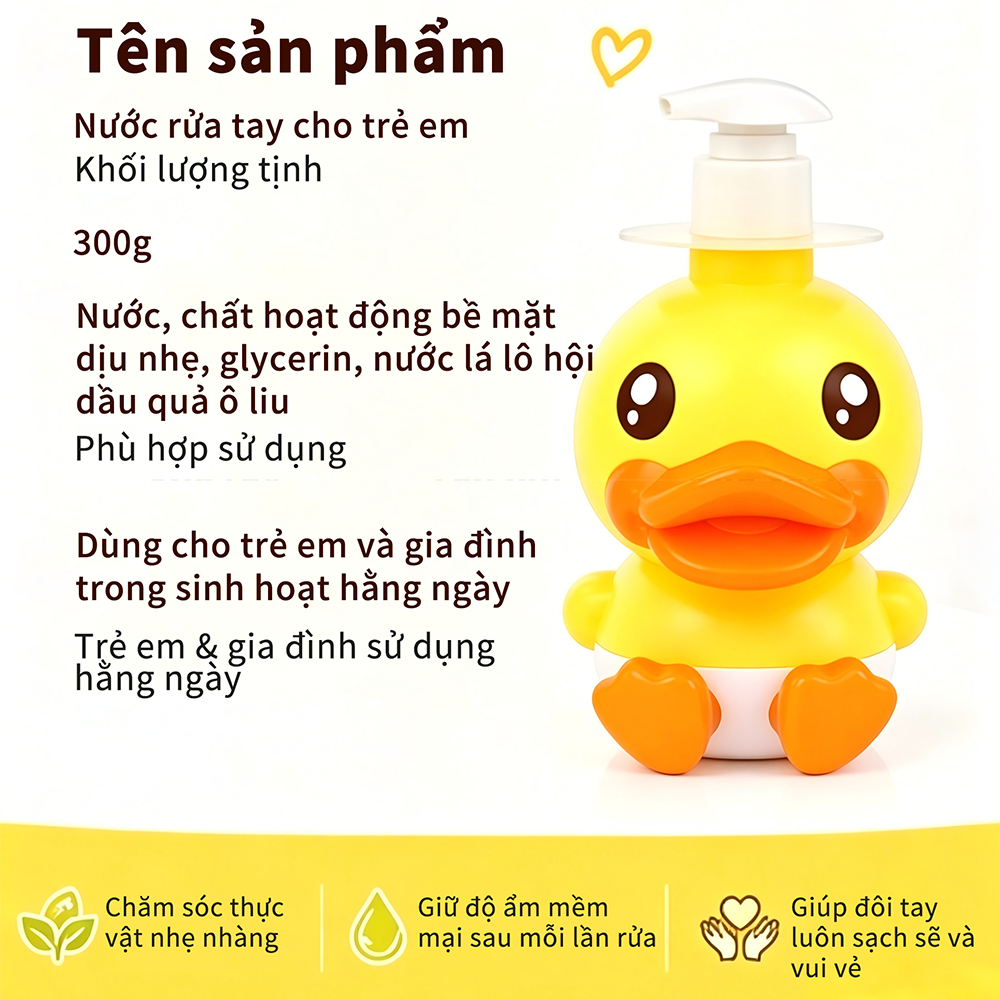 Kekebebe nước rửa tay kháng khuẩn dưỡng da phù hợp mọi loại da 300g