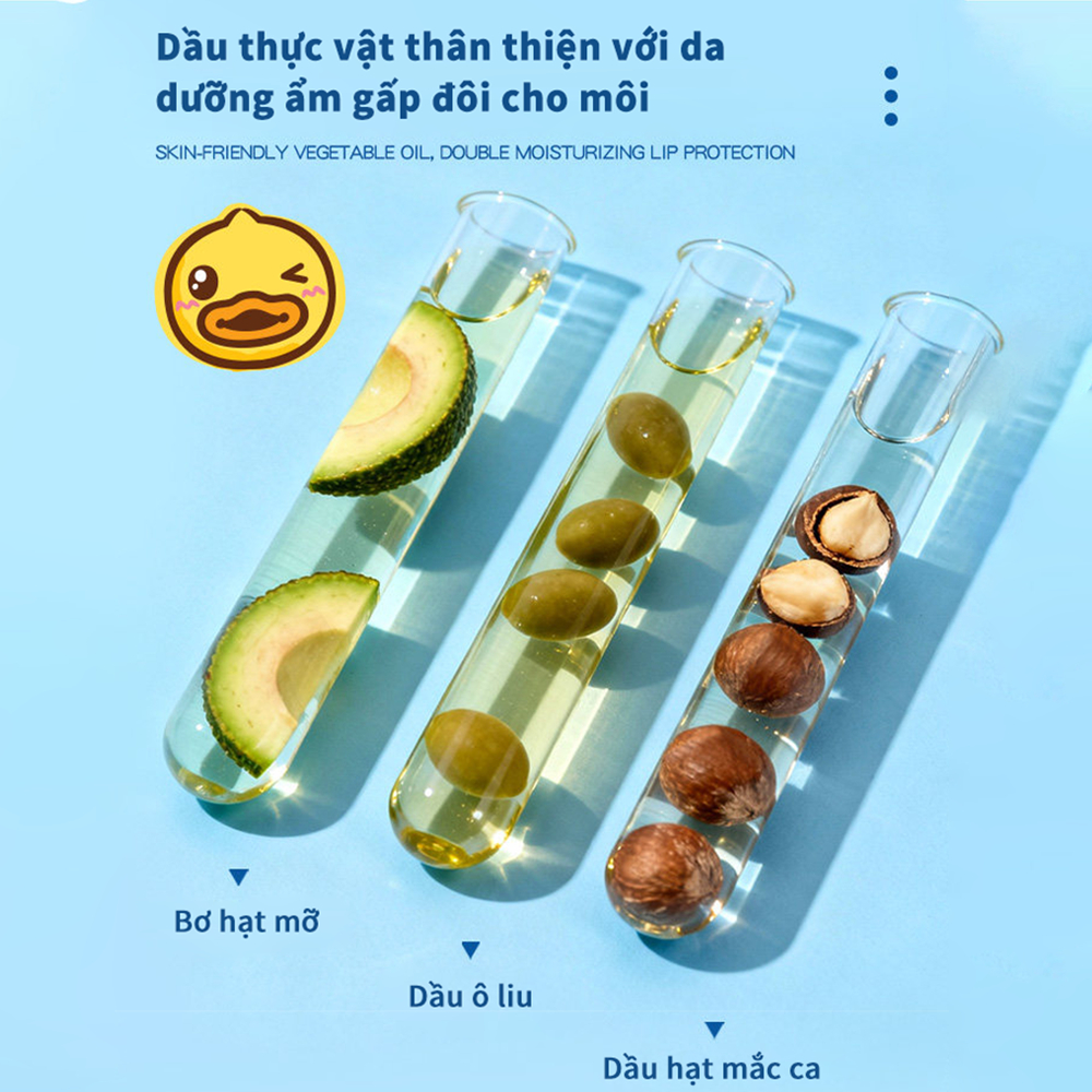 B.Duck Baby son dưỡng môi cho bé dưỡng ẩm mềm môi an toàn 5.5g
