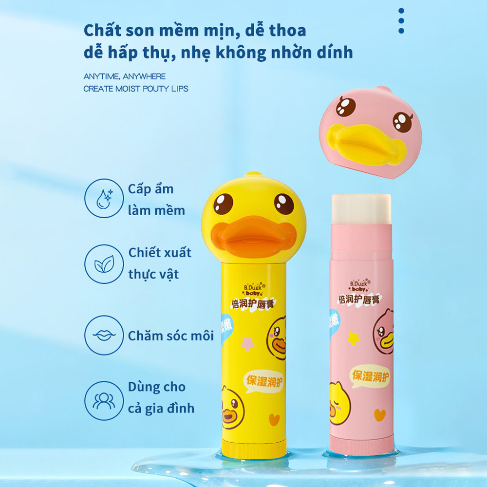 B.Duck Baby son dưỡng môi cho bé dưỡng ẩm mềm môi an toàn 5.5g