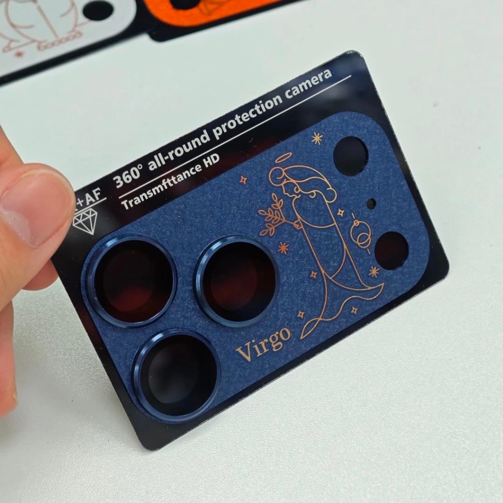 Phim Ống Kính Kim Loại Thích Hợp Cho iPhone17 Pro Max Điện Thoại Di Động Camera Phim Bảo Vệ 17Pro Chống Trầy Xước Họa Tiết Chòm Sao Nhiều Màu Tùy Chọn