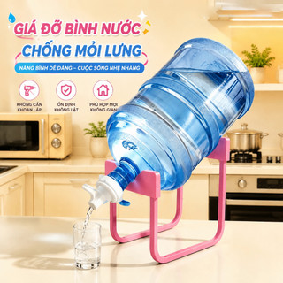 Bộ chân đế và vòi đặt ngược cho thùng nước 20L, giá kẹp khóa, phù hợp nhiều kích cỡ, không cần lắp ráp
