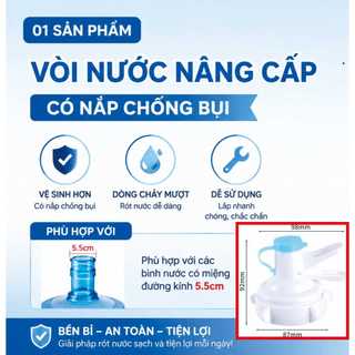 Bộ chân đế và vòi đặt ngược cho thùng nước 20L, giá kẹp khóa, phù hợp nhiều kích cỡ, không cần lắp ráp