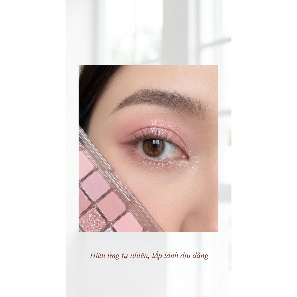 FAMOTY Palette Phấn Mắt 12 Màu Đa Năng - Tông Đất, Ánh Kim/Matt, Tạo Phong Cách Dịu Dàng