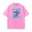 Talalero Tralalala Shark Meme Nam Thời Trang Giặt Retro Phố Cotton In Hình Áo Thun