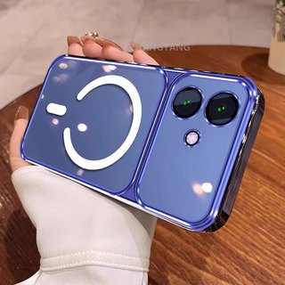 Ốp Lưng Cho OPPO A3 4G A3 5G A3X 4G A3X 5G Vỏ Điện Thoại Cửa Sổ Lớn Silicon Trong Suốt Cao Cấp Với Thiết Kế Vòng Từ Tính Mới Thẩm Mỹ