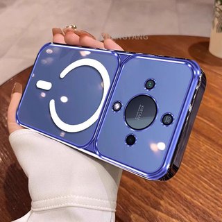 Ốp Lưng Cho Honor X9A X9 X9B X9C X9D Vỏ Điện Thoại Cửa Sổ Lớn Silicon Trong Suốt Cao Cấp Với Thiết Kế Vòng Từ Tính Mới Thẩm Mỹ