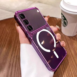 Ốp Lưng Cho infinix Hot 50 4G Hot 50 5G Vỏ Điện Thoại Cửa Sổ Lớn Silicon Trong Suốt Cao Cấp Với Thiết Kế Vòng Từ Tính Mới Thẩm Mỹ