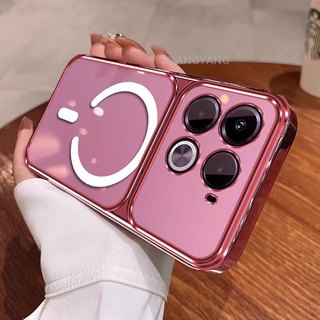 Ốp Lưng Cho infinix Note 40 4G Note 40 Pro 4G Note 40 Pro 5G Note 40 Pro Plus 5G Vỏ Điện Thoại Cửa Sổ Lớn Silicon Trong Suốt Cao Cấp Với Thiết Kế Vòng Từ Tính Mới Thẩm Mỹ