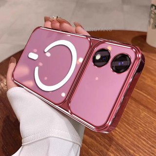 Ốp Lưng Cho vivo Y02T Y02A Y02 Ốp Điện Thoại Cửa Sổ Lớn Silicon Trong Suốt Cao Cấp Với Thiết Kế Vòng Từ Tính Mới Thẩm Mỹ