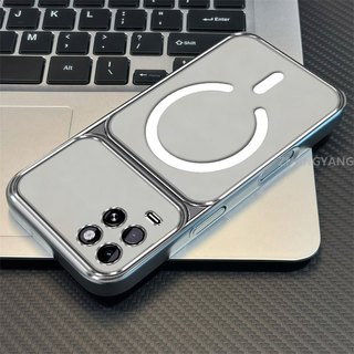 Ốp Lưng Cho Realme 8 4G 8 Pro 4G Vỏ Điện Thoại Cửa Sổ Lớn Silicon Trong Suốt Cao Cấp Với Thiết Kế Vòng Từ Tính Mới Thẩm Mỹ