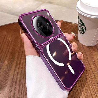 Ốp Lưng Cho Redmi A3 4G A3X Ốp Điện Thoại Cửa Sổ Lớn Silicon Trong Suốt Cao Cấp Với Thiết Kế Vòng Từ Tính Mới Thẩm Mỹ