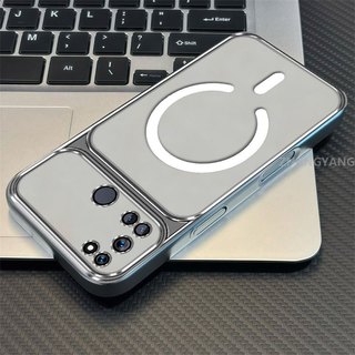 Ốp Lưng Cho Realme 7i C17 Vỏ Điện Thoại Cửa Sổ Lớn Silicon Trong Suốt Cao Cấp Với Thiết Kế Vòng Từ Tính Mới Thẩm Mỹ