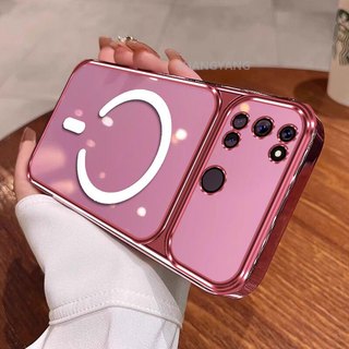 Ốp Lưng Cho Realme 7i C17 Vỏ Điện Thoại Cửa Sổ Lớn Silicon Trong Suốt Cao Cấp Với Thiết Kế Vòng Từ Tính Mới Thẩm Mỹ