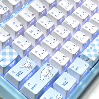Cinnamoroll Keycaps PBT Dye-sub Cherry Profile Keycap Custom Keycaps Tương thích với công tắc Cherry Gateron MX