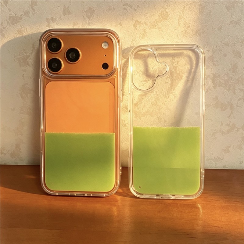 IPhone 17 Pro max Matcha họa tiết xanh TPU materia Liquid cát lún Vỏ điện thoại