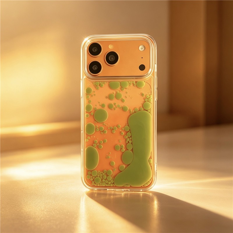 IPhone 17 Pro max Matcha họa tiết xanh TPU materia Liquid cát lún Vỏ điện thoại