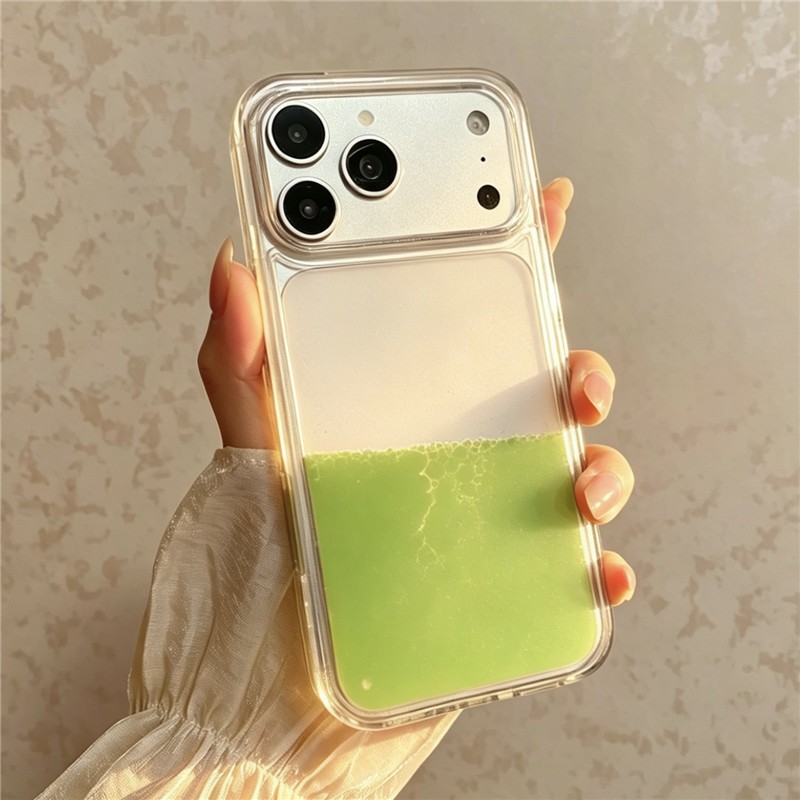 IPhone 17 Pro max Matcha họa tiết xanh TPU materia Liquid cát lún Vỏ điện thoại