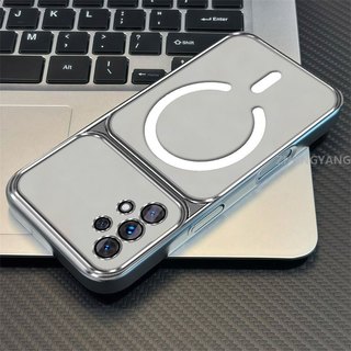 Ốp Lưng Cho Samsung A32 4G A52 A72 Ốp Điện Thoại Cửa Sổ Lớn Silicon Trong Suốt Cao Cấp Với Thiết Kế Vòng Từ Tính Mới Thẩm Mỹ