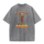 Brainrot Meme Tung Sauhur Nam Rửa Nước Retro Thời Trang Nguyên Chất Áo Thun Cotton Top