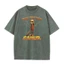Brainrot Meme Tung Sauhur Nam Rửa Nước Retro Thời Trang Nguyên Chất Áo Thun Cotton Top