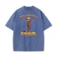 Brainrot Meme Tung Sauhur Nam Rửa Nước Retro Thời Trang Nguyên Chất Áo Thun Cotton Top