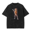 Tung Tung Sahur Ý Brainrot Washed Fashion Street Hip Hop Áo thun Cotton nguyên chất trung tính