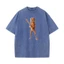 Tung Tung Sahur Ý Brainrot Washed Fashion Street Hip Hop Áo thun Cotton nguyên chất trung tính