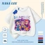 Áo thun Cotton nguyên chất màu đen cho trẻ em NASA Áo thun Cotton thoáng khí hoạt hình hợp thời trang Cô gái nhỏ Anime In hình hợp thời trang 3-16 tuổi Bé trai Bé gái tay ngắn thông thường