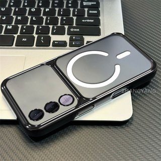 Ốp Lưng Cho VIVO V70 FE 5G Vỏ Điện Thoại Cửa Sổ Lớn Silicon Trong Suốt Cao Cấp Với Thiết Kế Vòng Từ Tính Mới Thẩm Mỹ