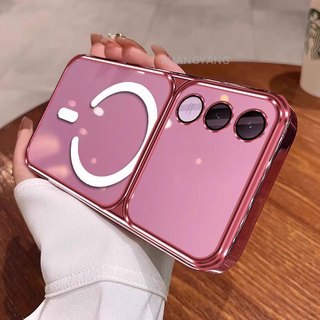 Ốp Lưng Cho VIVO V70 FE 5G Vỏ Điện Thoại Cửa Sổ Lớn Silicon Trong Suốt Cao Cấp Với Thiết Kế Vòng Từ Tính Mới Thẩm Mỹ