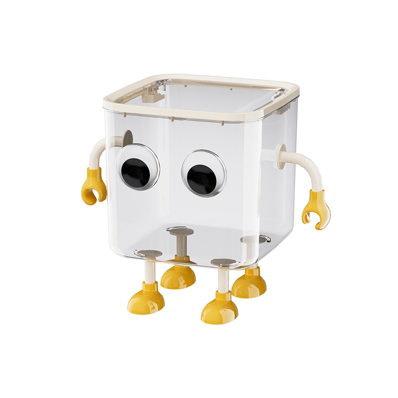 Springevenstar Dễ Thương Trong Suốt Để Bàn Thùng Rác Nhỏ Văn Phòng Có Giá Trị Cao Bao Bọc Bảo Quản Giỏ Giấy Rác Bàn Học Sinh Ký Túc Xá Thùng Chứa Đồ Springevenstar