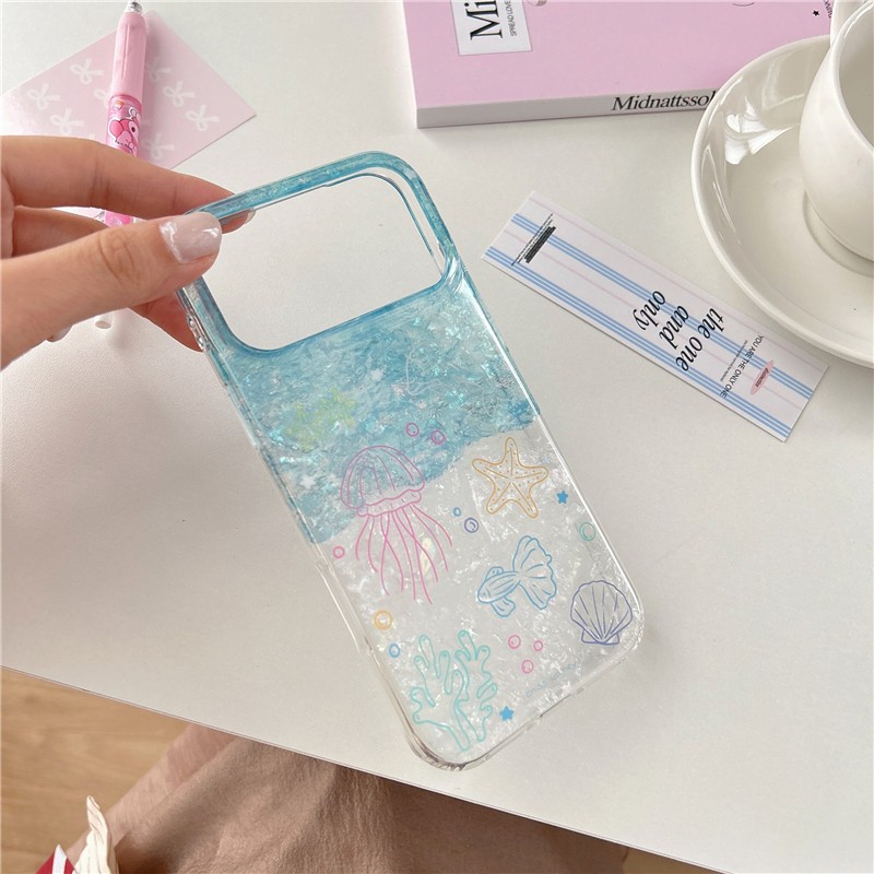 Ốp điện thoại TPU họa tiết đại dương cho iPhone 17 Pro Max