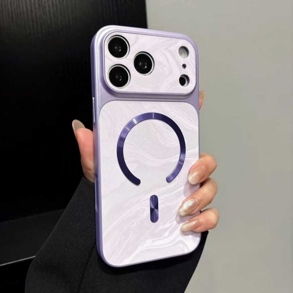 Nước sang trọng gợn sóng hút từ tính Thay đổi tức thì 17 Vỏ điện thoại Thích hợp cho iPhone 17 16 15 14 13 12 11 Pro Max Air Plus Vỏ điện thoại Ốp lưng