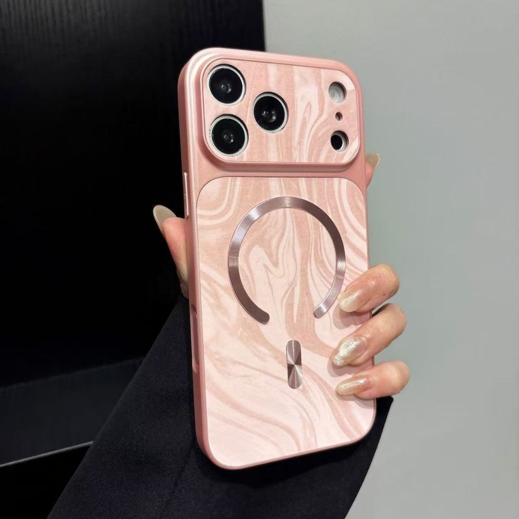 Nước sang trọng gợn sóng hút từ tính Thay đổi tức thì 17 Vỏ điện thoại Thích hợp cho iPhone 17 16 15 14 13 12 11 Pro Max Air Plus Vỏ điện thoại Ốp lưng