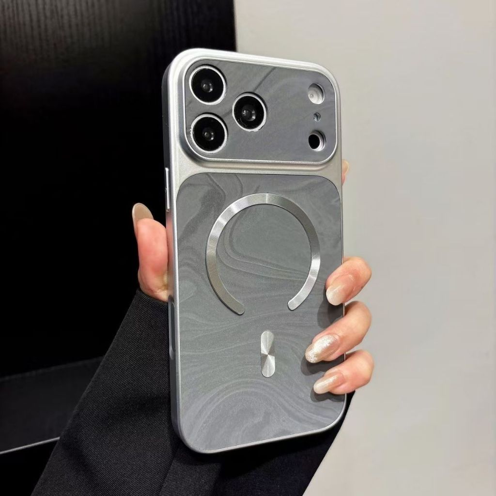Nước sang trọng gợn sóng hút từ tính Thay đổi tức thì 17 Vỏ điện thoại Thích hợp cho iPhone 17 16 15 14 13 12 11 Pro Max Air Plus Vỏ điện thoại Ốp lưng