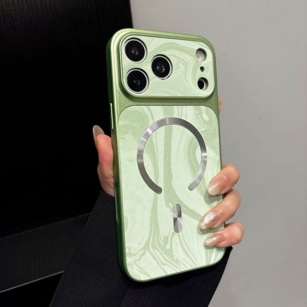 Nước sang trọng gợn sóng hút từ tính Thay đổi tức thì 17 Vỏ điện thoại Thích hợp cho iPhone 17 16 15 14 13 12 11 Pro Max Air Plus Vỏ điện thoại Ốp lưng