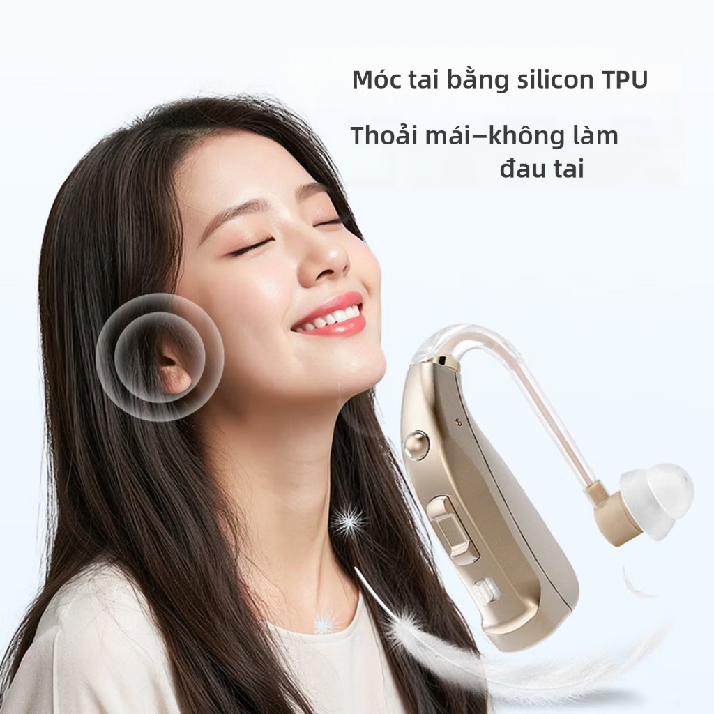 Máy trợ thính cao cấp / máy trợ thính có thể sạc lại - Bộ khuếch đại âm thanh có thể sạc lại USB | Khử tiếng ồn | Nhẹ nhàng | Thoải mái phù hợp