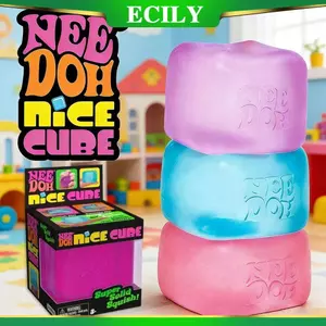 ECILY Schylling Nice Cube Squishy Bóng căng thẳng tăng chậm Đồ chơi thần tài Giảm căng thẳng Lo âu Đồ chơi giác quan cho trẻ em và người lớn