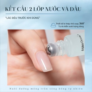 Miss Gooey Tinh chất dưỡng và chăm sóc móng tay 10ml Dưỡng ẩm và làm mềm lớp biểu bì khô làm mịn bề mặt móng và nuôi dưỡng sâu lớp biểu bì