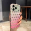 Ốp lưng cứng màu chấm bi gương tương thích cho iPhone 14 pro max 15 pro max 16 pro max 17 pro max