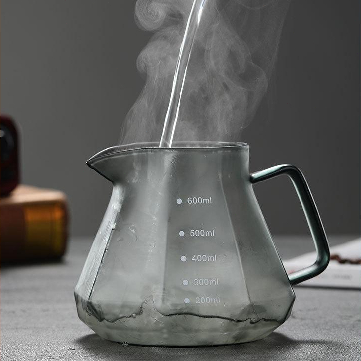Ấm trà thủy tinh chịu nhiệt độ cao 400ml / 600ml Nồi chia sẻ cà phê