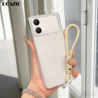 Ốp Điện Thoại Siêu Mỏng Bán Trong Suốt Cho infinix Smart 20 10 Plus 10 Hot 60 Pro + 60 Pro 60 5G 60i Màu Trơn Có Dây Đeo Tay Chống Bụi Chống Sốc Bao Gồm Mềm CS01