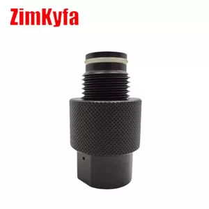 Mới HPA Hợp Kim Nhôm Đen Điều Chỉnh Bình Khí Van Tiết Kiệm Bật / Tắt ASA Adapter Với G1 / 2-14 Chủ Đề OEM Tùy Chỉnh
