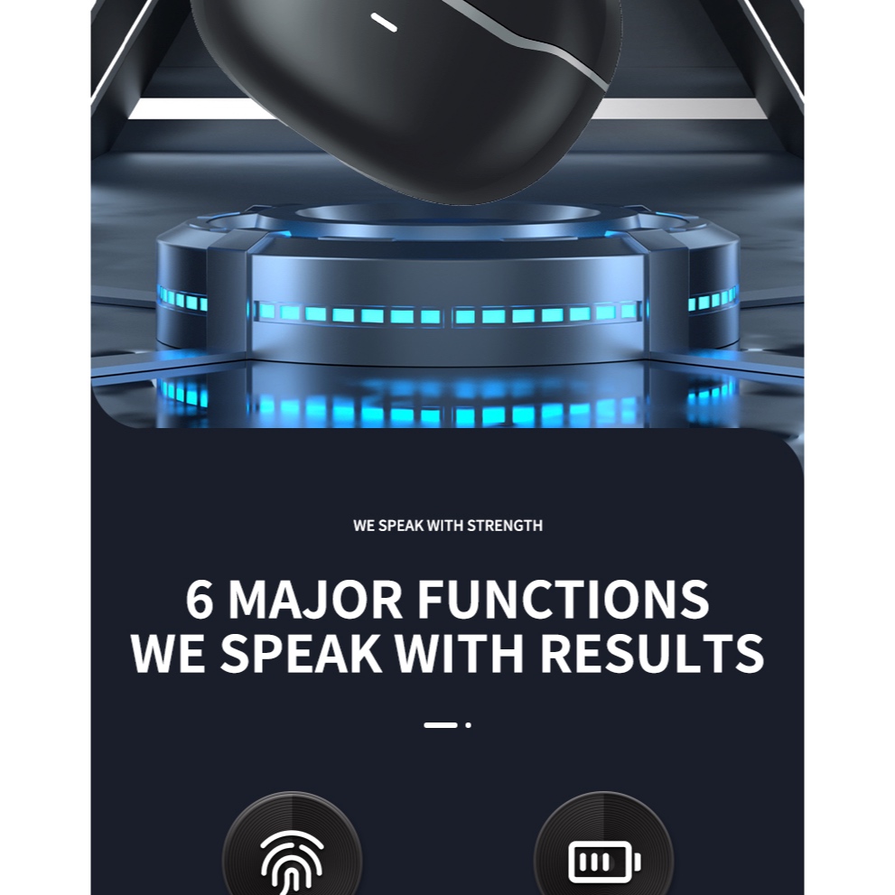 YX03Tai nghe Bluetooth không dây thế hệ mới YX03, tuổi thọ pin dài, Tai nghe không dây Tai nghe nhét tai Bluetooth
