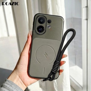 Ốp Điện Thoại Siêu Mỏng Bán Trong Suốt Cho VIVO S30 Pro Mini Matte Màu Trơn Có Dây Đeo Tay Chống Bụi Chống Sốc Bao Gồm Mềm Bảo Vệ CS01