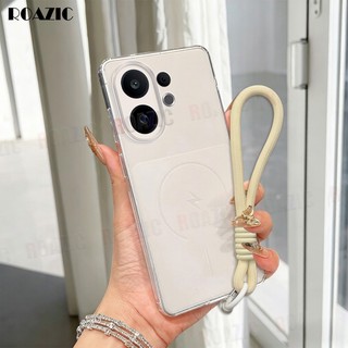 Ốp Điện Thoại Siêu Mỏng Bán Trong Suốt Cho VIVO S30 Pro Mini Matte Màu Trơn Có Dây Đeo Tay Chống Bụi Chống Sốc Bao Gồm Mềm Bảo Vệ CS01
