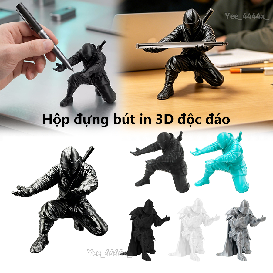 Mát Đựng Bút 3D In Điêu Khắc Người Tổ Chức Tư Thế Quỳ Bút Hình Cho Bàn Làm Việc Cho Bút Chì Văn Phòng Phẩm mueadsyvn