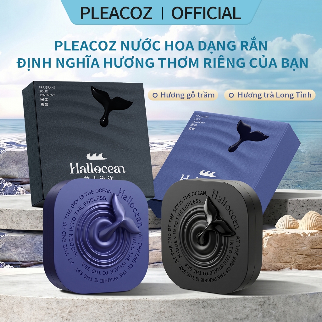 PLEACOZ [Nâng cấp 3.0] Nước Hoa Khô Dạng Sáp Nam Hương Gỗ Thành Phần Sáp Ong  Không Kích ứng Mang Theo Công Tác