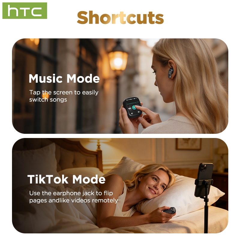 HTC NE72 Mới AI Tai nghe dịch thuật HIFI Tai nghe Bluetooth không dây Khử tiếng ồn ENC Tai nghe thể thao
