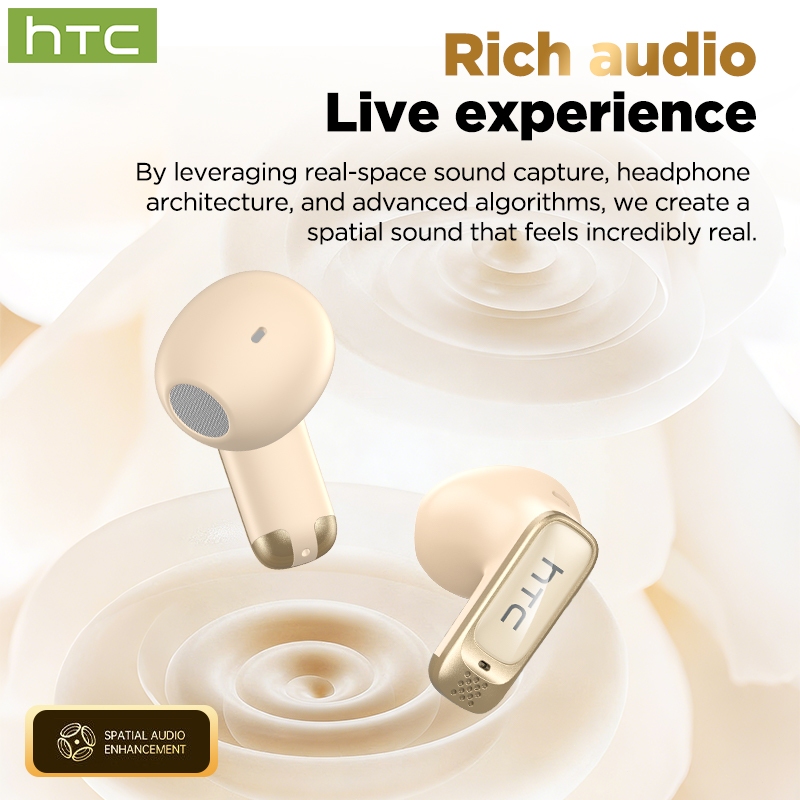 HTC NE72 Mới AI Tai nghe dịch thuật HIFI Tai nghe Bluetooth không dây Khử tiếng ồn ENC Tai nghe thể thao